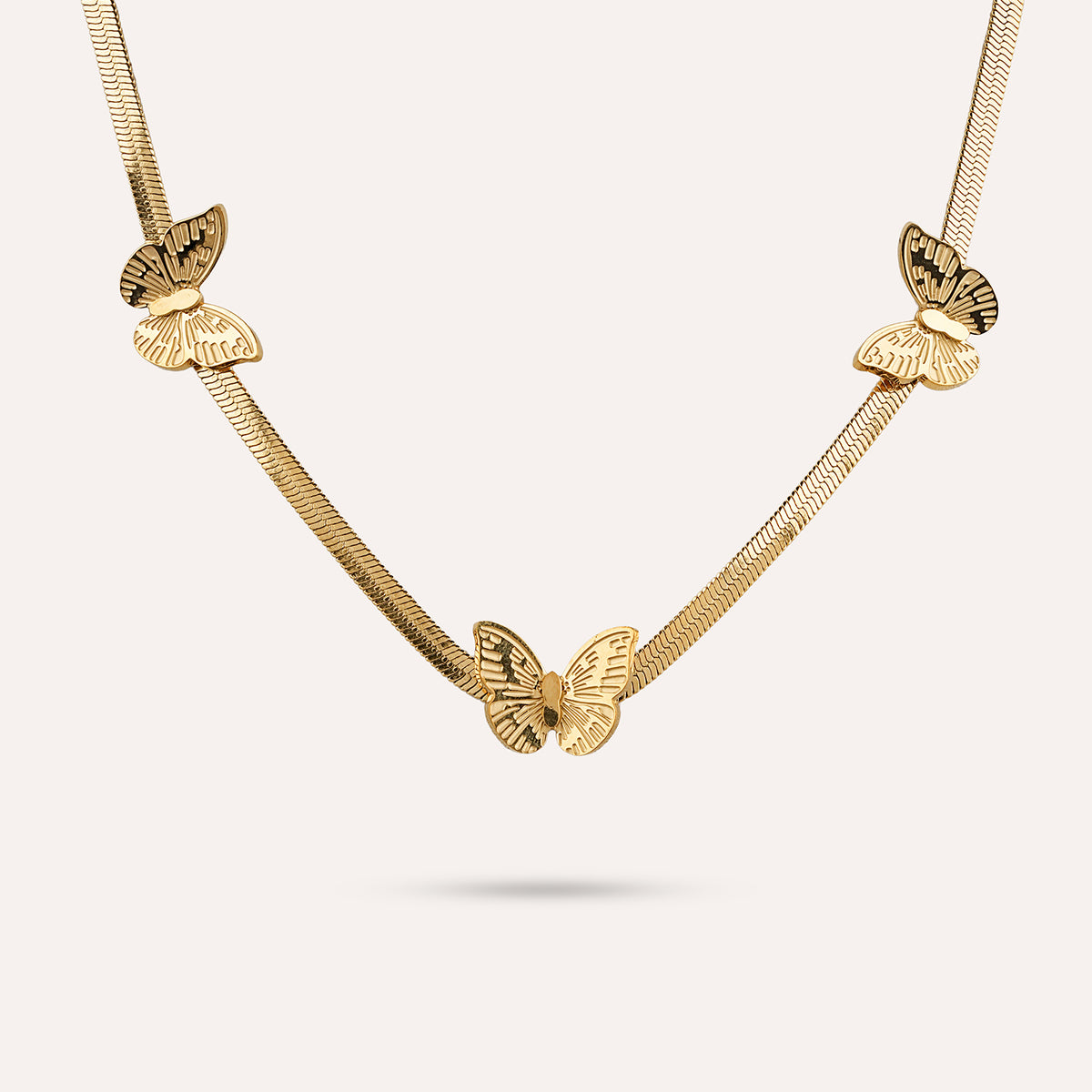 Morpho Chain Necklace | Butterfly Snake Chain