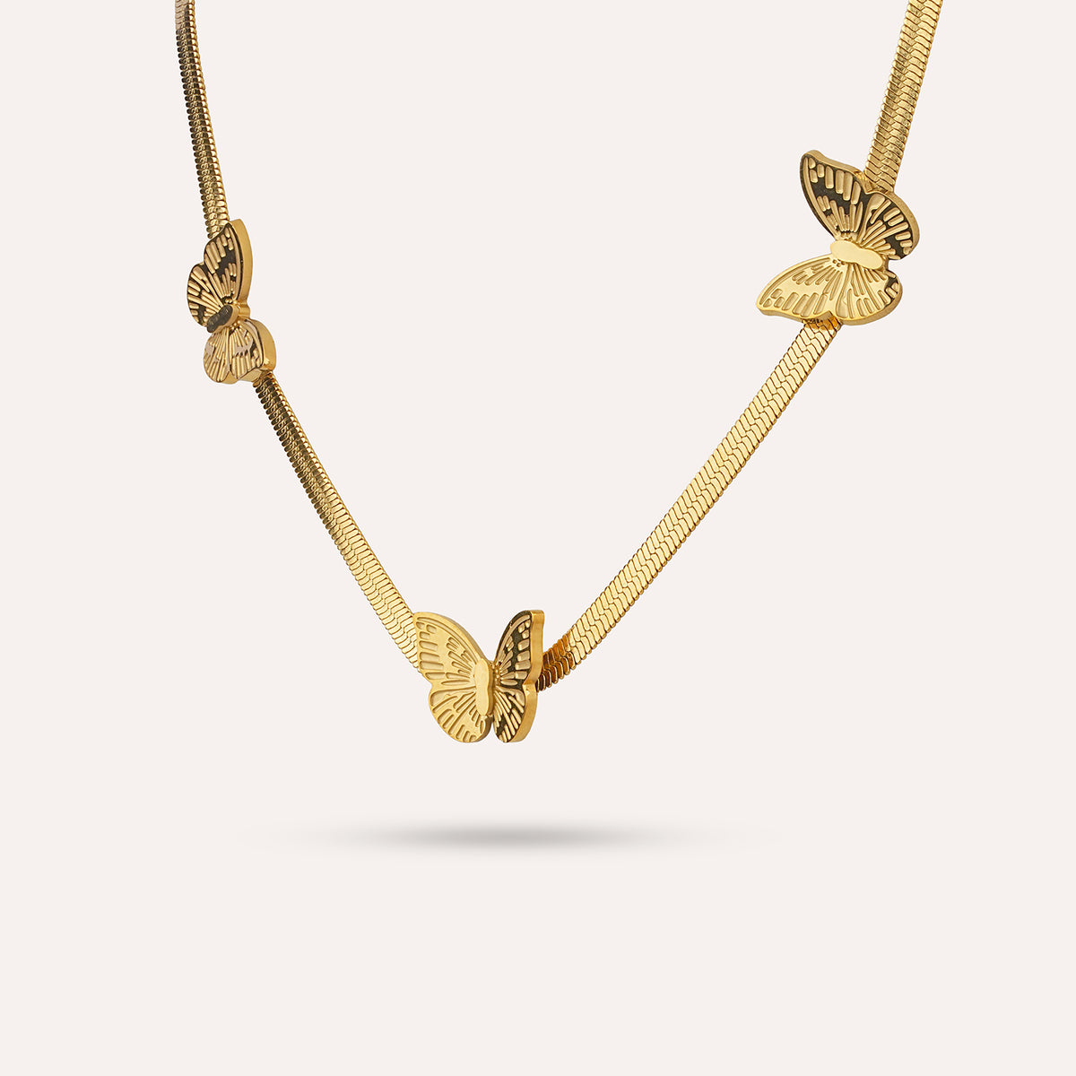 Morpho Chain Necklace | Butterfly Snake Chain