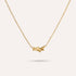 Nodo Knot Necklace | Tiny Gold-Tone Pendant