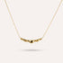 Onda Pendant Necklace | Scalloped Bar Gold-Tone