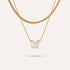 Papilio Necklace | Butterfly Snake Chain Gold-Tone