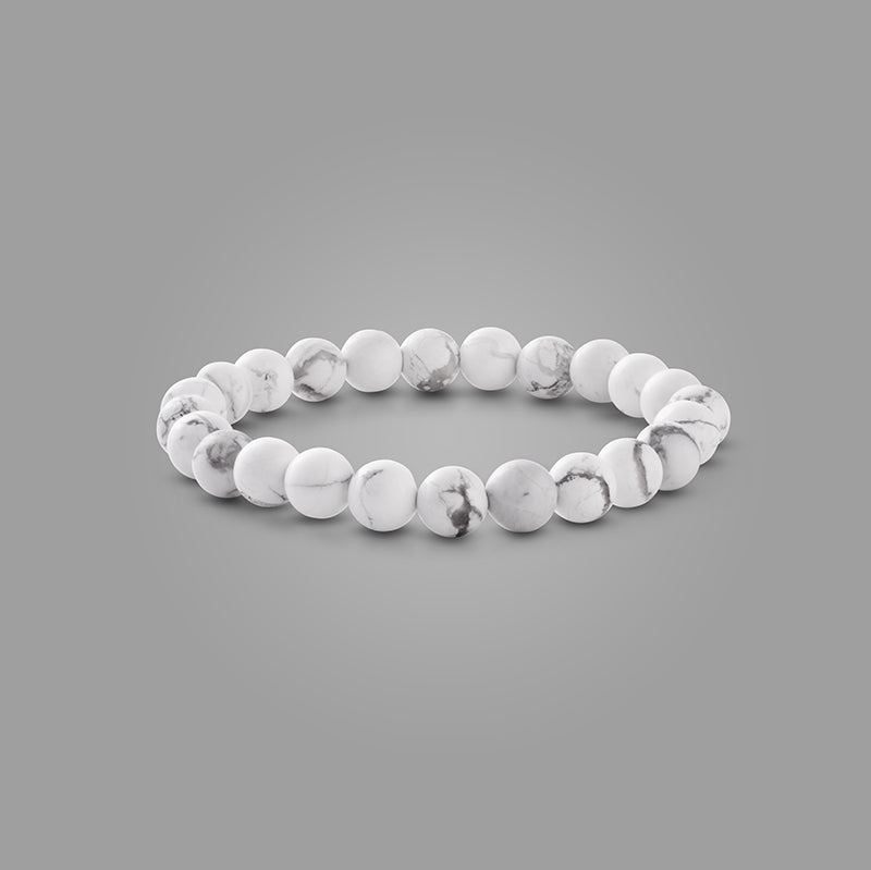 Howlite Natural Stone Bracelet – Tranquility, Balance & Mindfulness