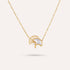 Raggio Pendant Necklace | Sunray Fan Gold-Tone