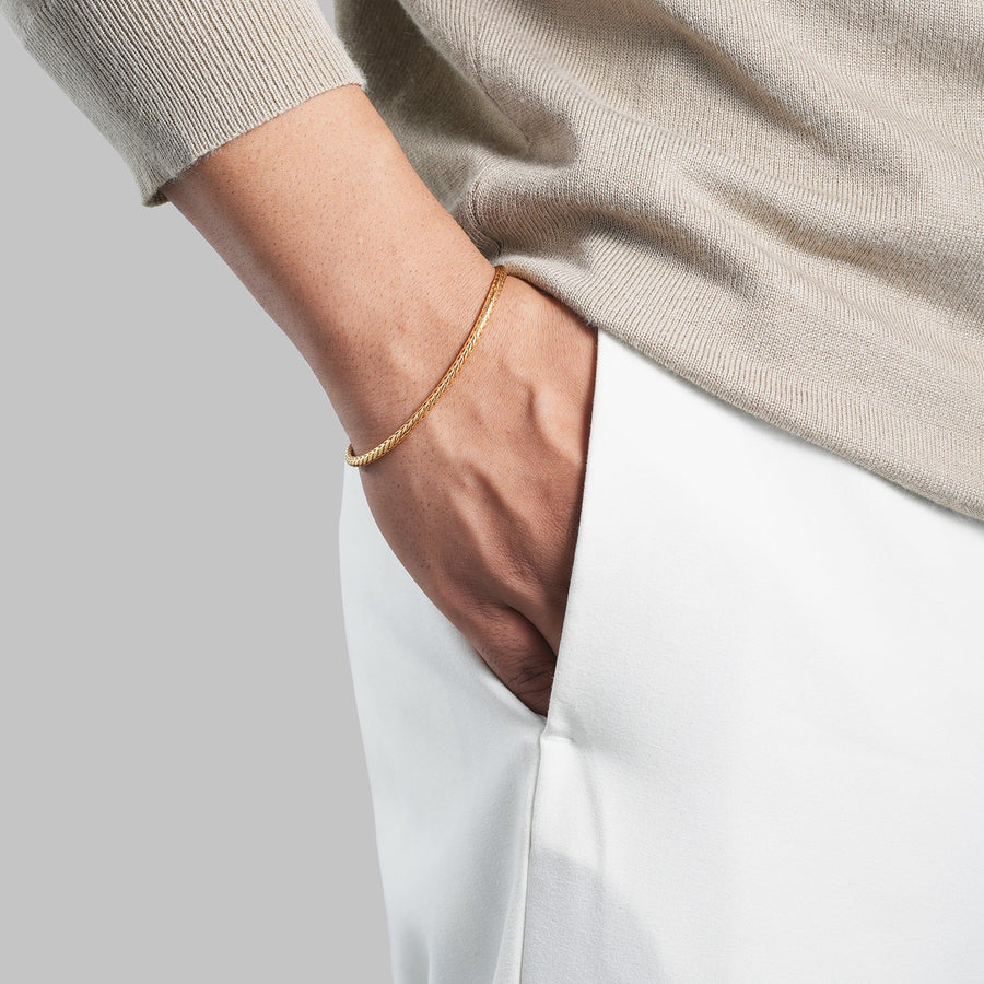 Men's River Bracelet | 18K Heavy Gold-Plated