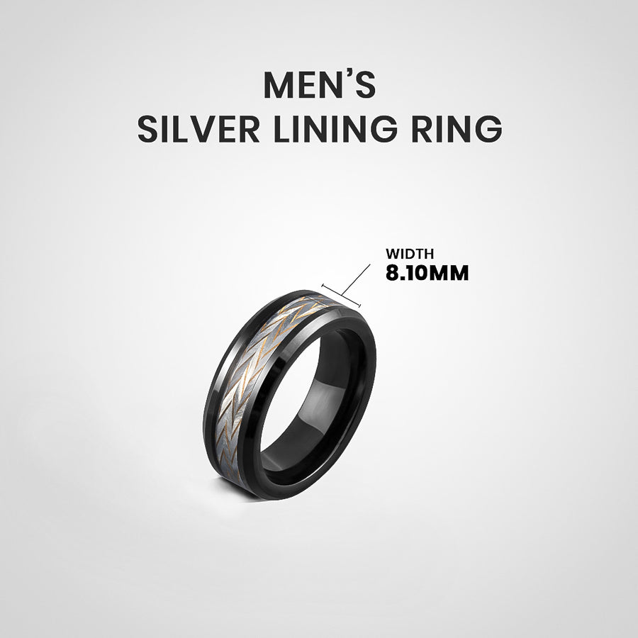 Men's Silver Lining Ring