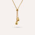 Ala Pendant Necklace | Butterfly and Bar Gold-Tone
