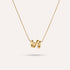 Serpe Pendant Necklace | Molten Squiggle Gold-Tone