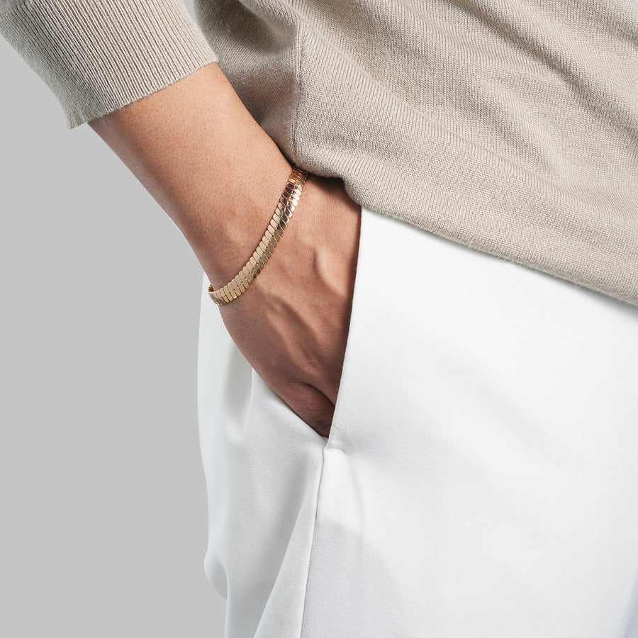 Men's Serpent Bracelet | 18K Fine Gold-Plated
