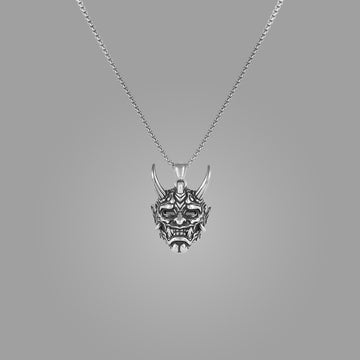 Silver Devil Pendant with Jared Chain