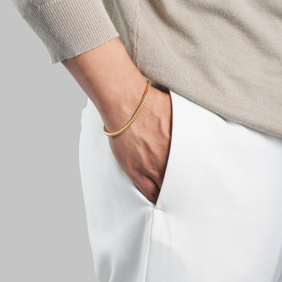 Men's Snake Bracelet | 18K Pure Gold-Plated