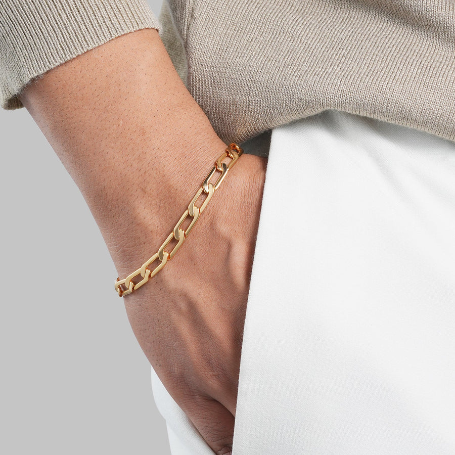 Men's Titan Bracelet | 18K Luxury Gold-Plated