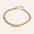 Trio Heart Bracelet | Triple Heart Gold-Tone Chain