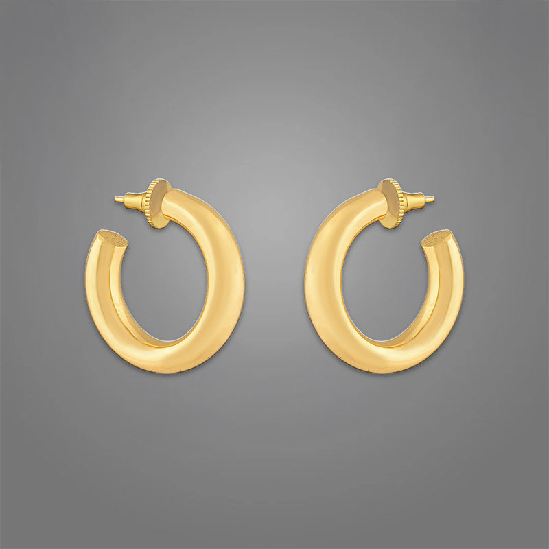Women's Tube Hoops | 18K Gold-Plated