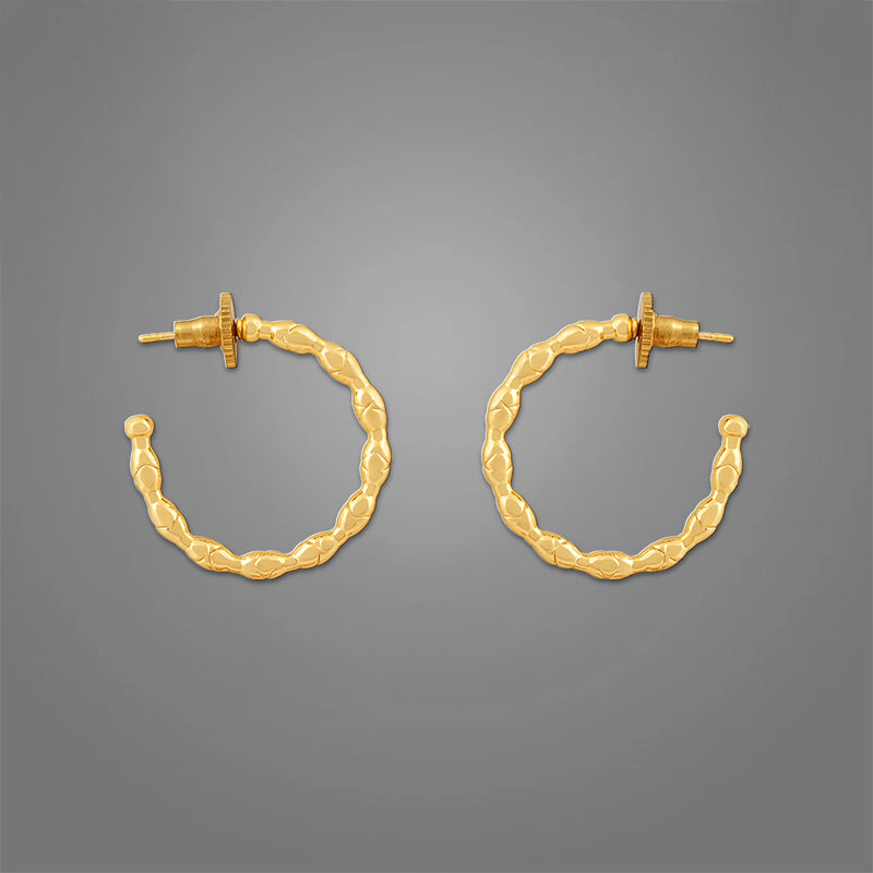 Women's Willow Hoops | 18K Gold-Plated