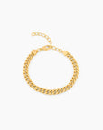 Men's Cuban Bracelet 18k Real Gold Plated