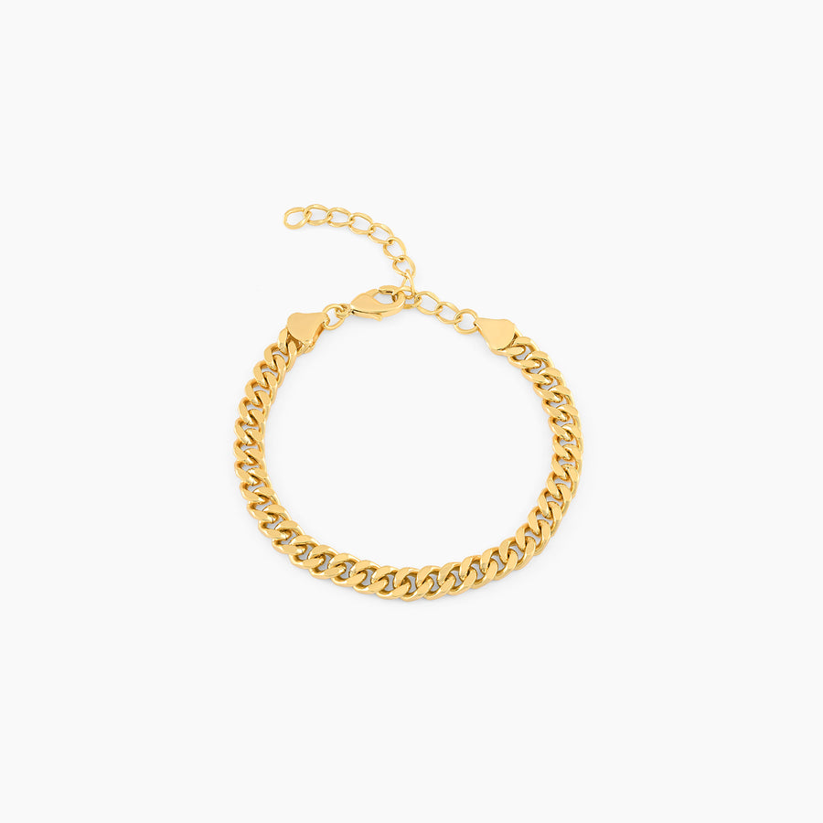 Men's Cuban Bracelet 18k Real Gold Plated