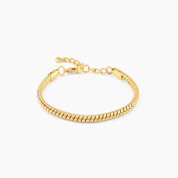 Men's Snake Bracelet | 18K Pure Gold-Plated