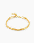 Men's Grid Bracelet | 18K Solid Gold-Plated
