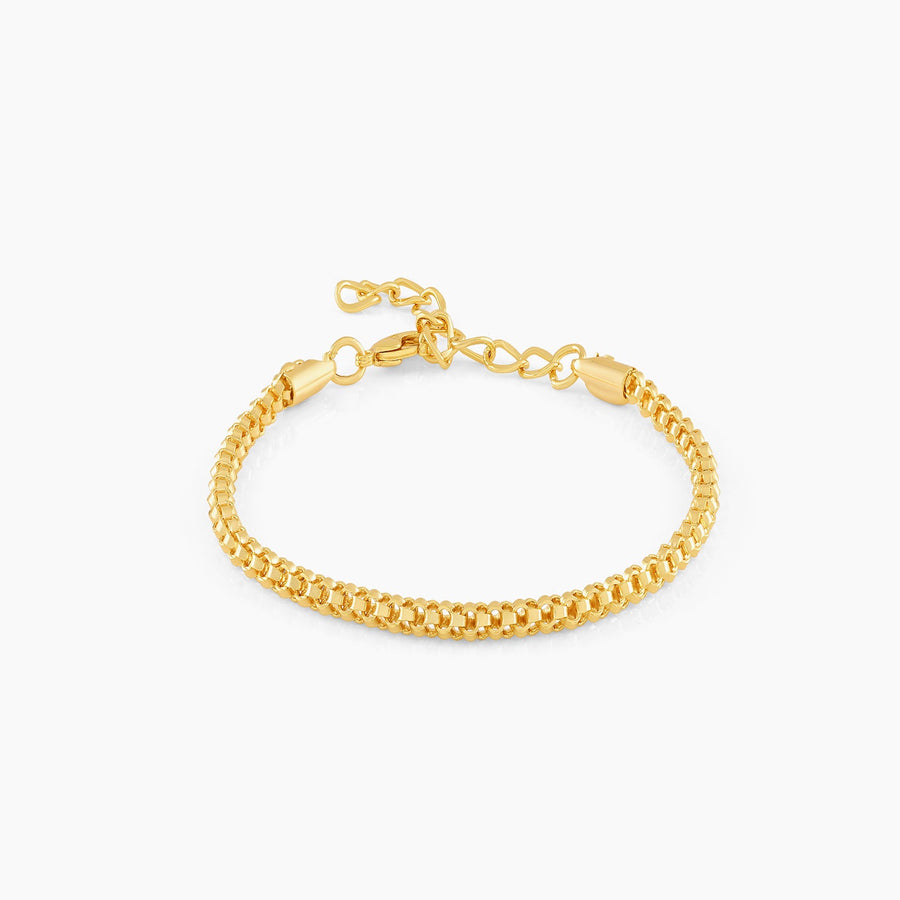Men's Grid Bracelet | 18K Solid Gold-Plated