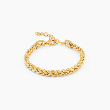 Men's 4-Way Spiga Bracelet | 18K Premium Gold-Plated