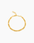 Men's Figaro Bracelet | 18k Thick Gold Plated