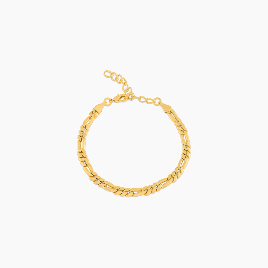 Men's Figaro Bracelet | 18k Thick Gold Plated