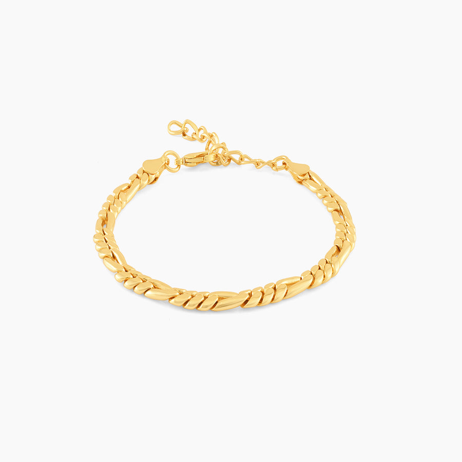 Men's Figaro Bracelet | 18k Thick Gold Plated