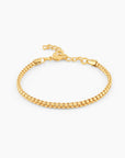 Men's Box Bracelet | 18K Solid Gold-Plated