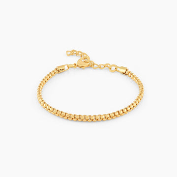 Men's Box Bracelet | 18K Solid Gold-Plated