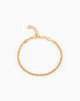 Men's Box Bracelet | 18K Solid Gold-Plated
