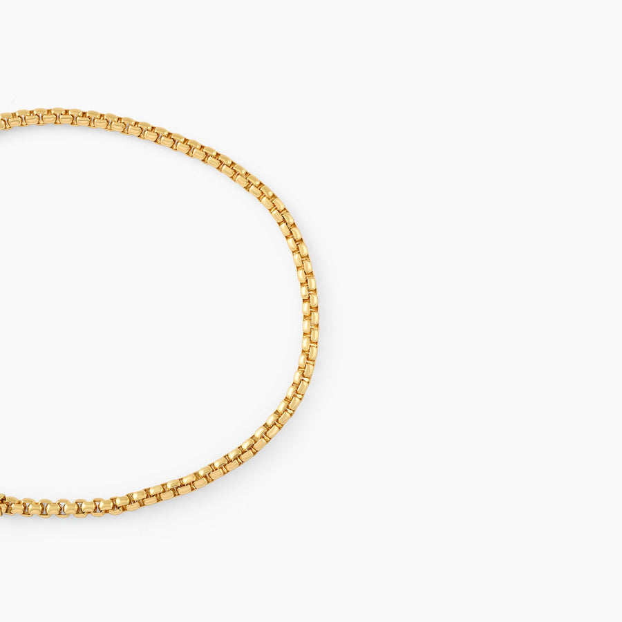 Men's Box Bracelet | 18K Solid Gold-Plated