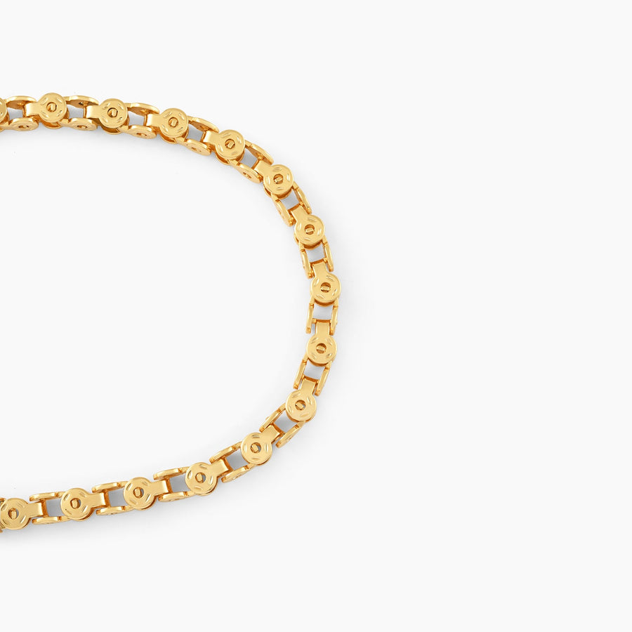 Men's Gear Bracelet | 18K Genuine Gold-Plated