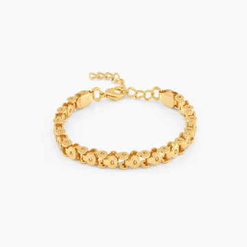 Men's Gear Bracelet | 18K Genuine Gold-Plated
