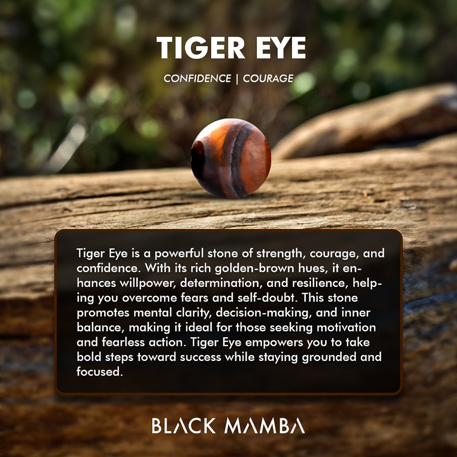 Tiger Eye Natural Stone Bracelet – Strength, Confidence & Clarity