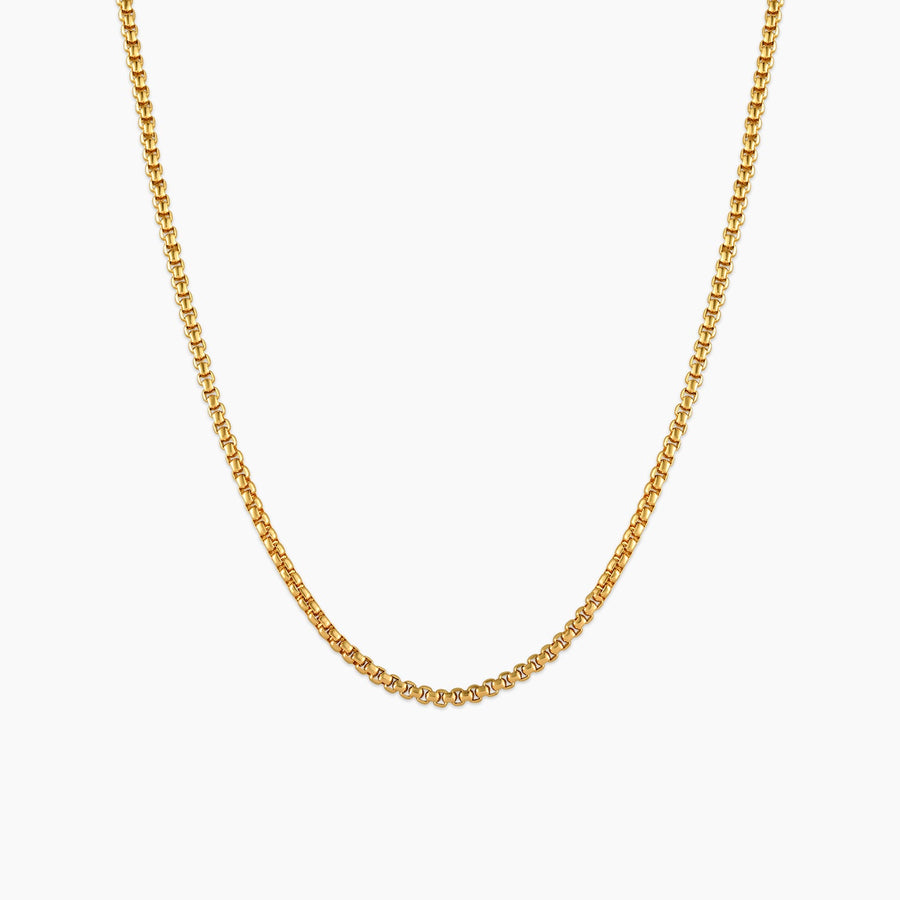Men’s Box Chain | 18K Solid Gold-Plated