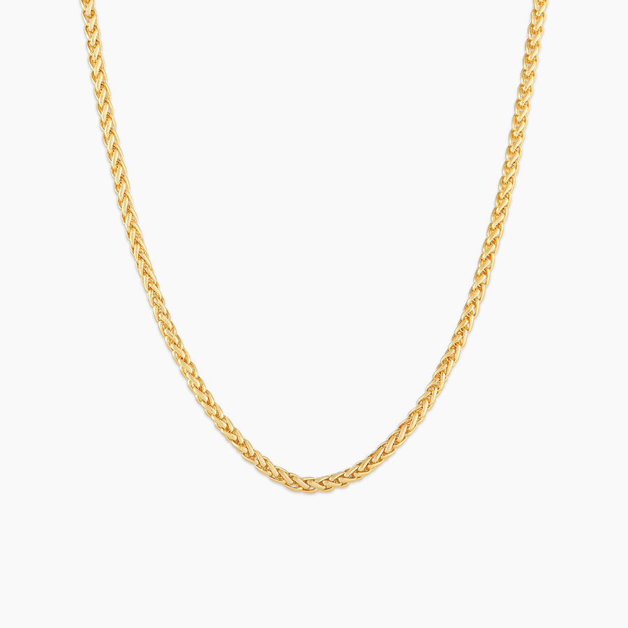 Men's Wheat Chain | 18K Thick Gold-Plated