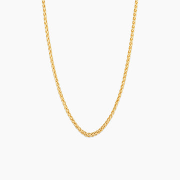 Men's Wheat Chain | 18K Thick Gold-Plated