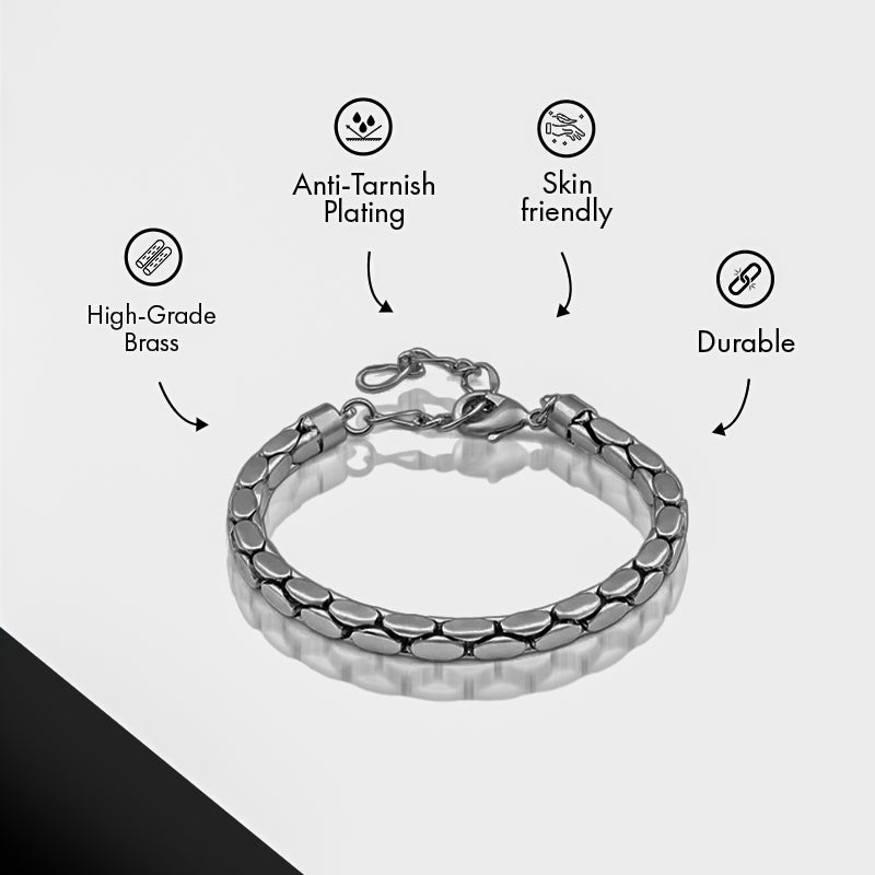 #Rhodium color Lobster Lock