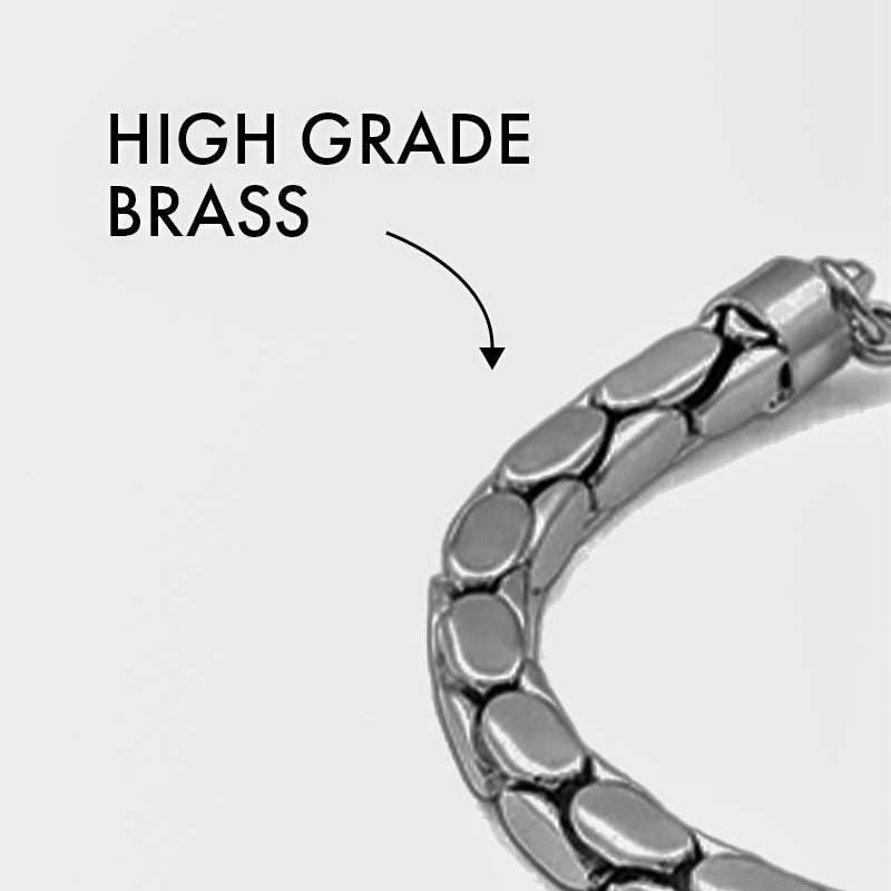#Rhodium color Lobster Lock