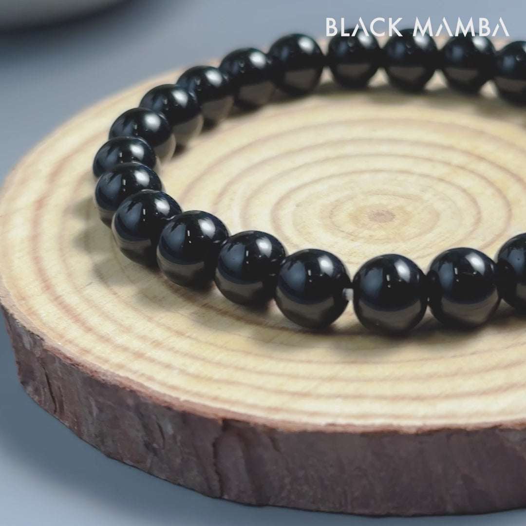 Black Obsidian Natural Stone Bracelet