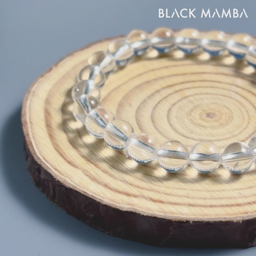 Clear Quartz Natural Stone Bracelet – Amplify Energy & Clarity